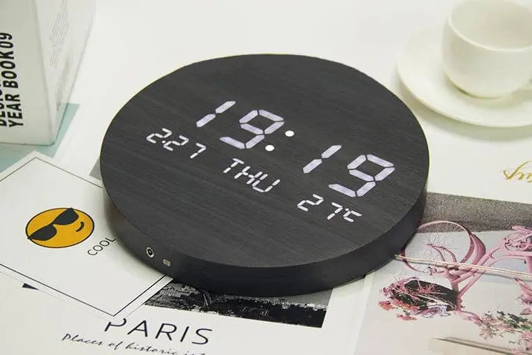 Scandinavian Style Digital Clock for Wall Display