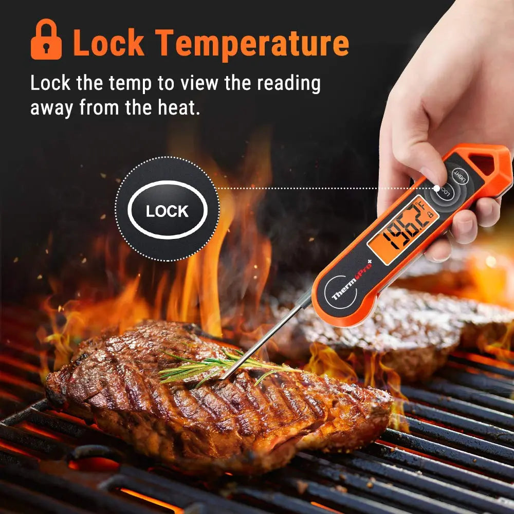 Motion-Activated Waterproof Meat Thermometer with Instant Display