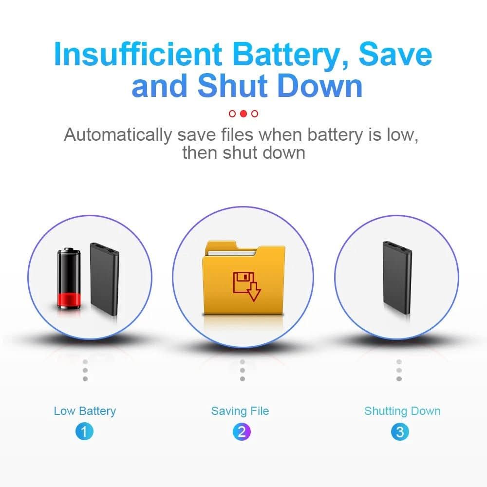 Voice-Activated Dictation Device | 50 Hours Recording | Ultra-Compact