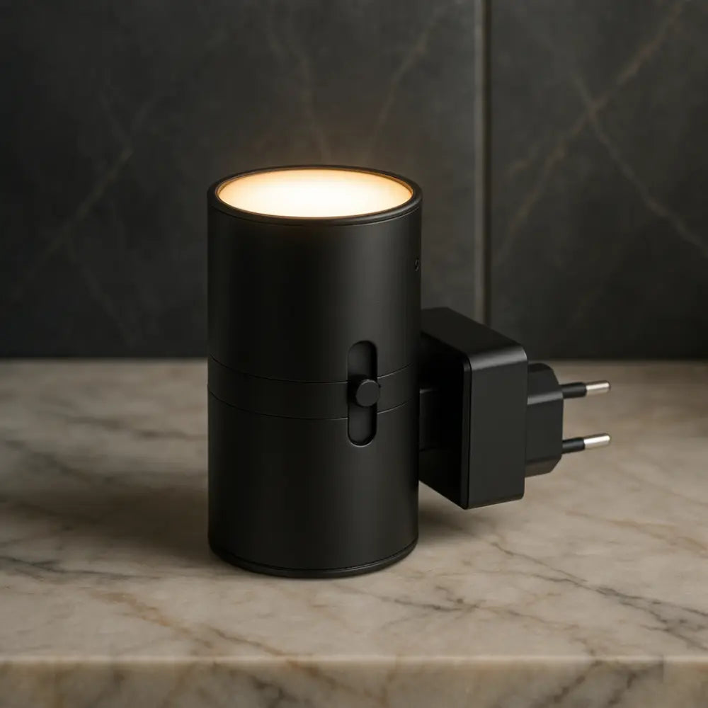 Rotary Control Dimmable LED Night Light – Warm White Plug-in