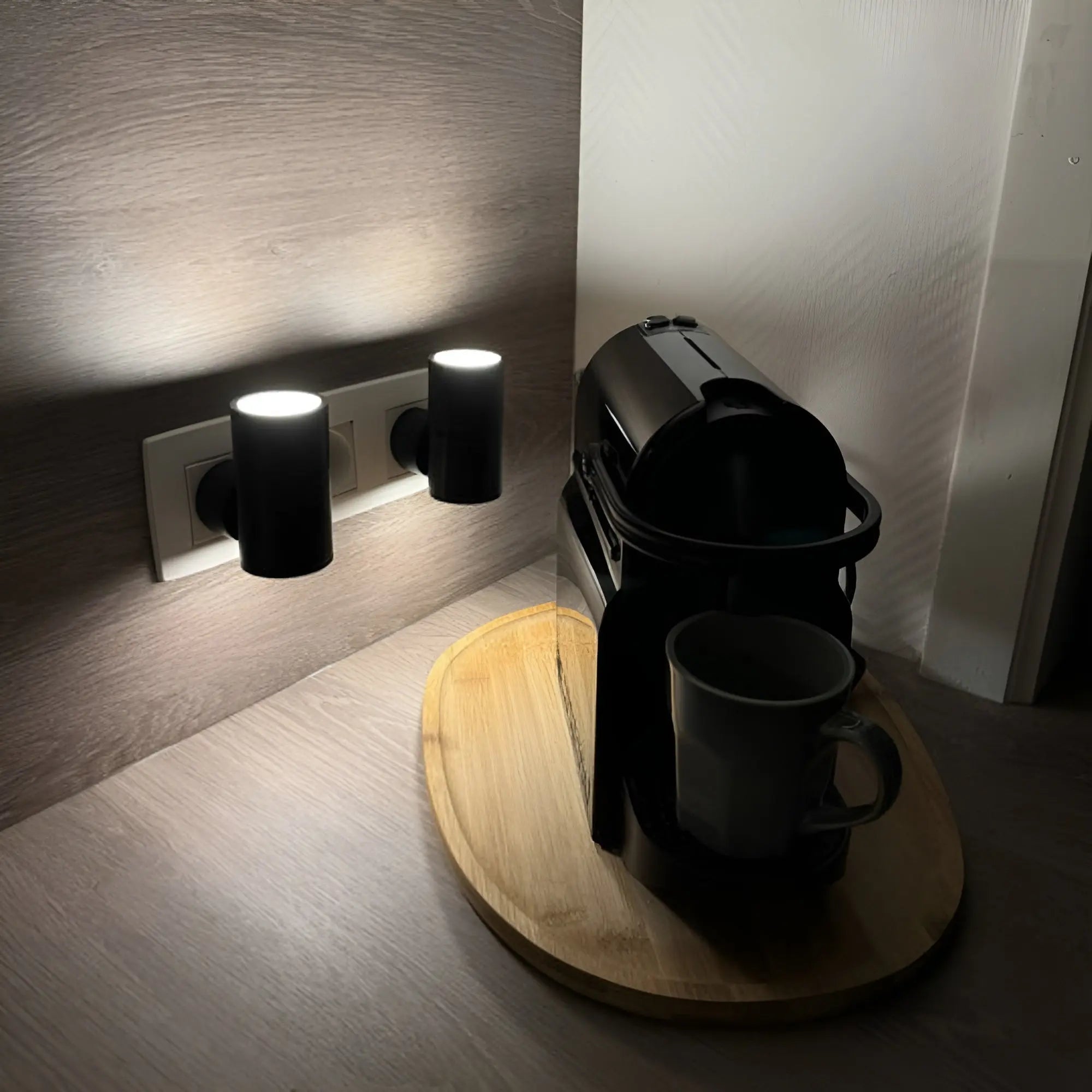 Rotary Control Dimmable LED Night Light – Warm White Plug-in