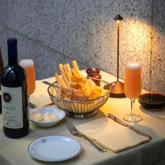 Waterproof LED Table Lamp with Wireless Dimming Feature