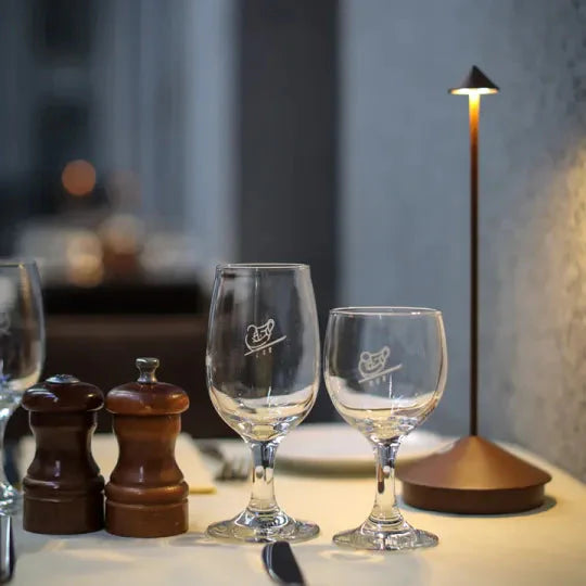 Waterproof LED Table Lamp with Wireless Dimming Feature