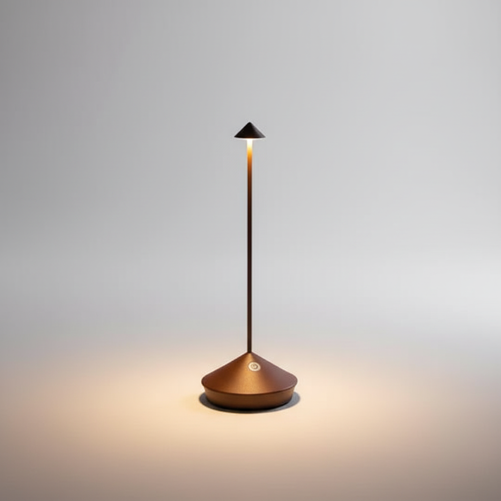 Waterproof LED Table Lamp with Wireless Dimming Feature