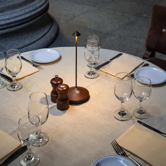 Waterproof LED Table Lamp with Wireless Dimming Feature