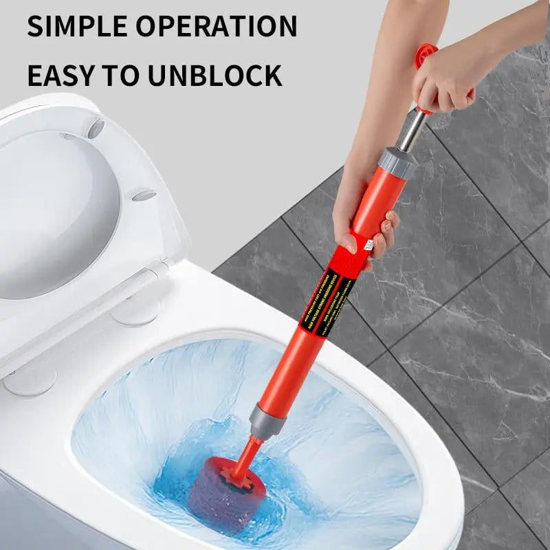 Drain Cleaner Tool for Toilets and Pipes - Compressed Air Version