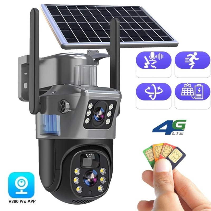 SunShield 4K Wireless Security Camera with 360° Coverage