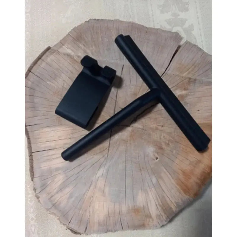 Streak-Free Tile and Glass Wiper – Matte Black Shower Squeegee
