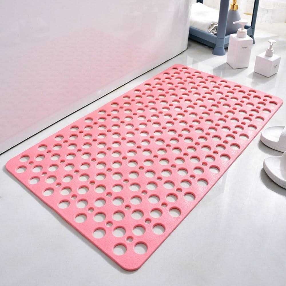 Non-Slip PVC Shower Mat with TPE | Suction Cups | Drain Holes