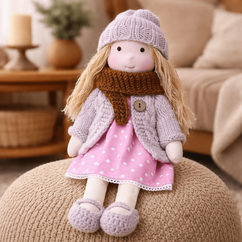 Handcrafted Cotton Waldorf Doll for Imaginative Play