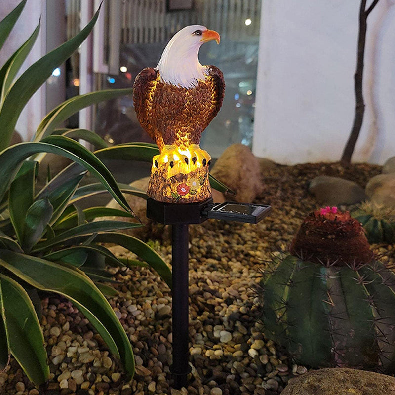 Weatherproof Solar Garden Statue with LED Illumination