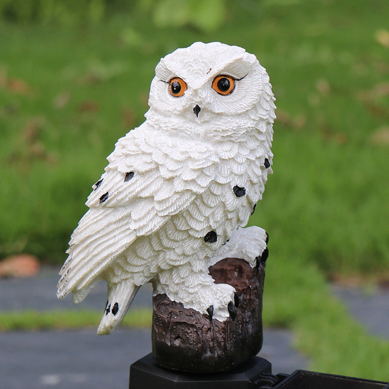 Weatherproof Solar Garden Statue with LED Illumination