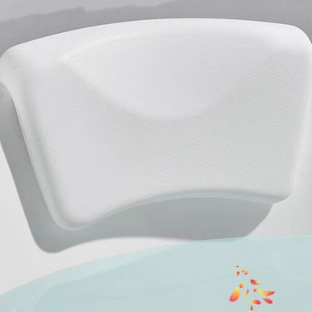 Non-Slip Suction Cup Bath Pillow for Head and Neck Comfort in Memory Foam