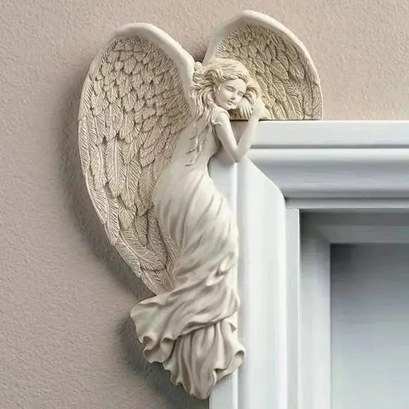 Angel Wings Wall Decor for Corners in Synthetic Resin