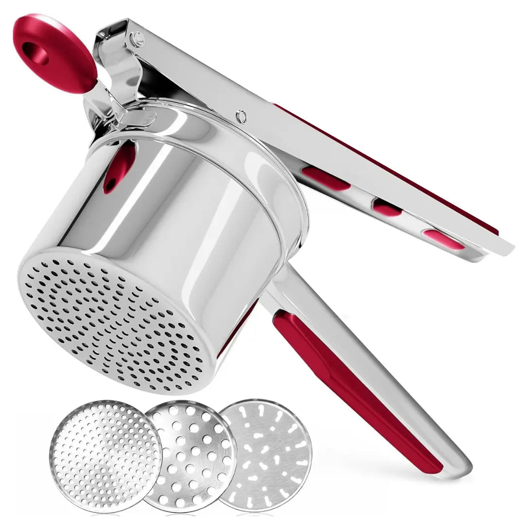 Potato Masher in Stainless Steel – 440 ml, Smooth Puree in a Single Press