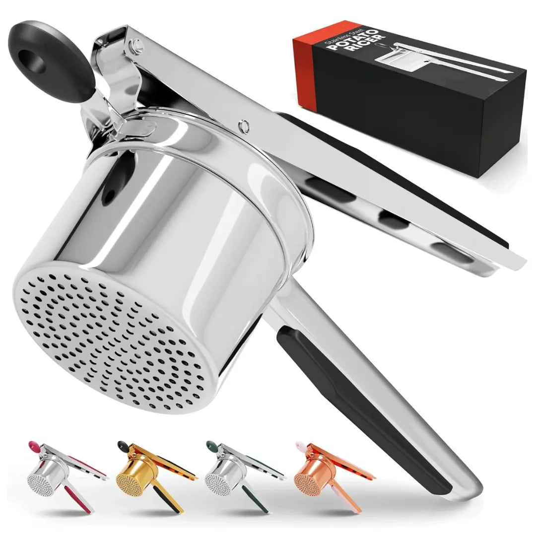 Potato Masher in Stainless Steel – 440 ml, Smooth Puree in a Single Press