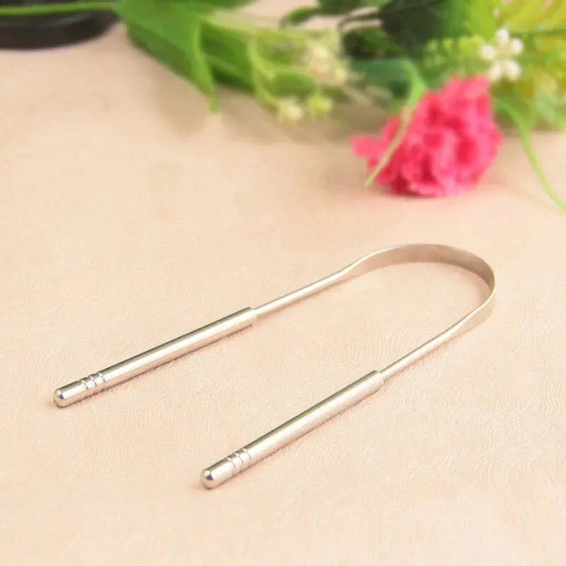 Rust-Free Tongue Cleaner in Stainless Steel – Everyday Oral Hygiene