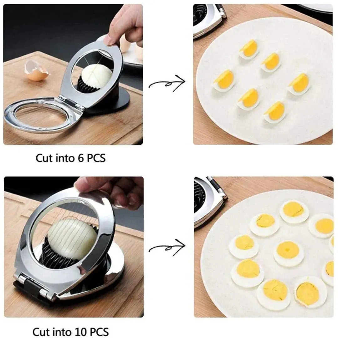 3-in-1 Egg Separator – Slices, Splits, and Quarters Eggs