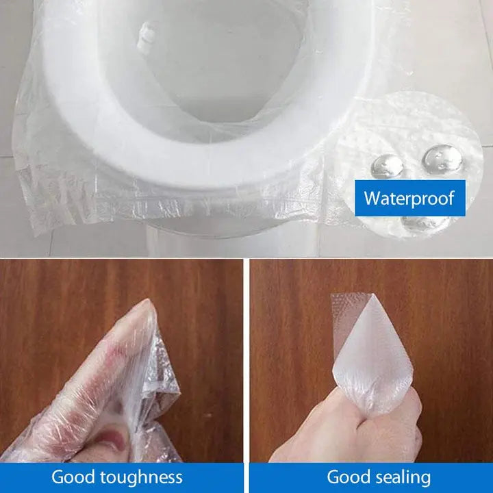 Pack of 50 Disposable Toilet Seat Covers – Travel Hygiene Protection