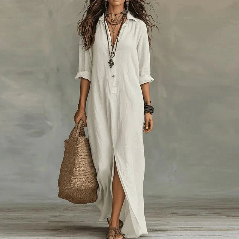 Maxi Dress with Soft Beach Feel – Elegant Style