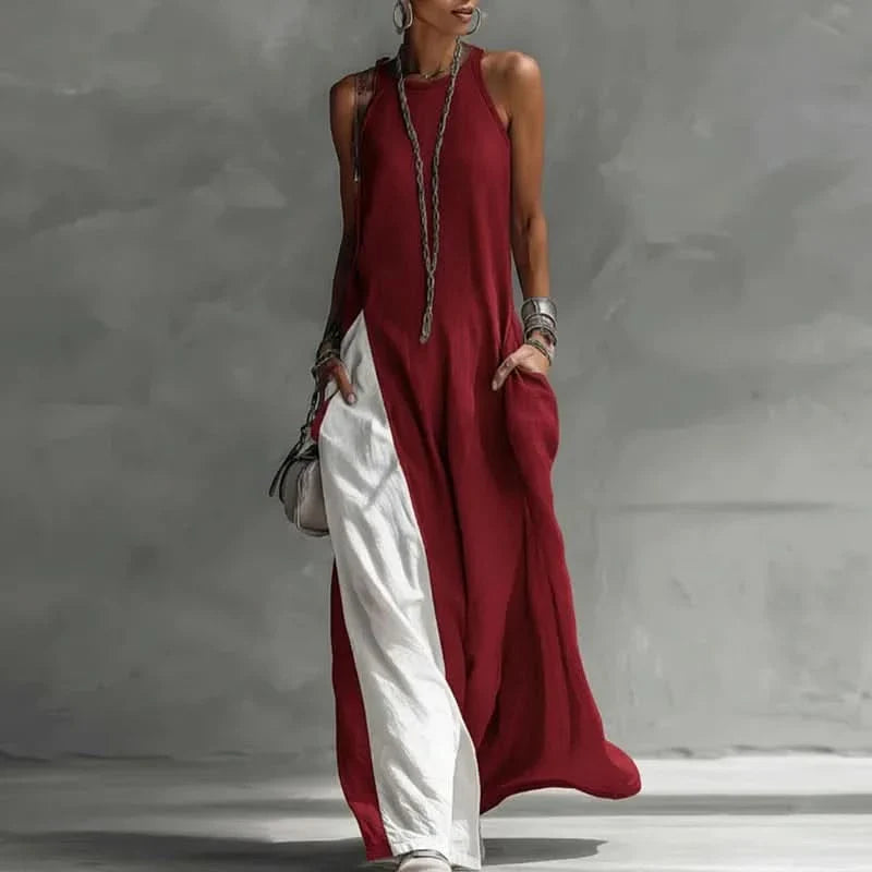 Long Bohemian Dress for Women with Comfortable Pocket Style