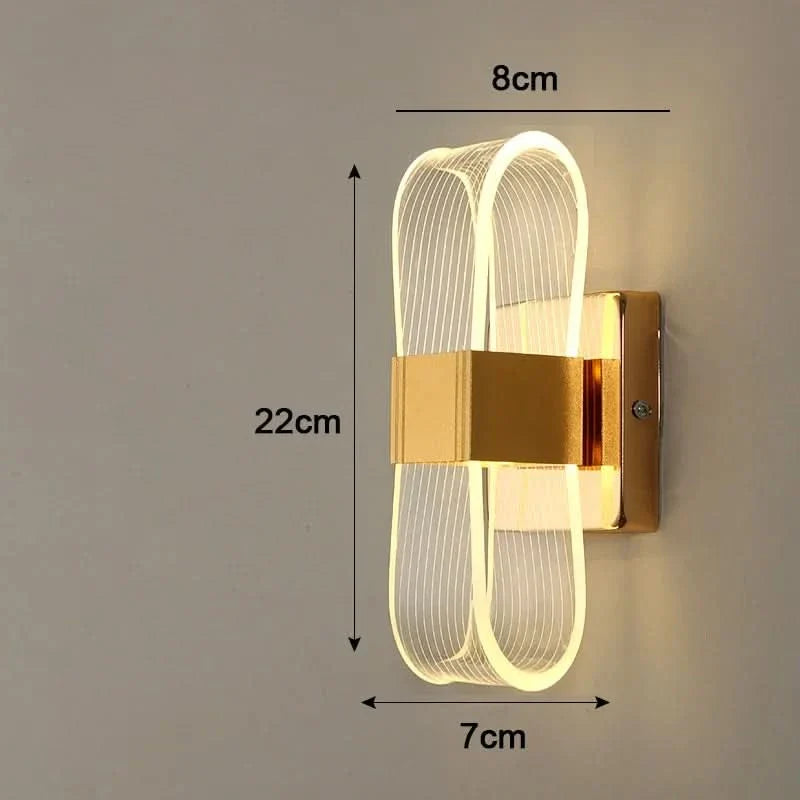 Stylish LED Wall Lamp for Decorative Backgrounds