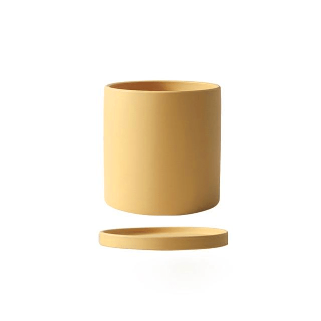 Sleek White Ceramic Planter for Modern Home Styling