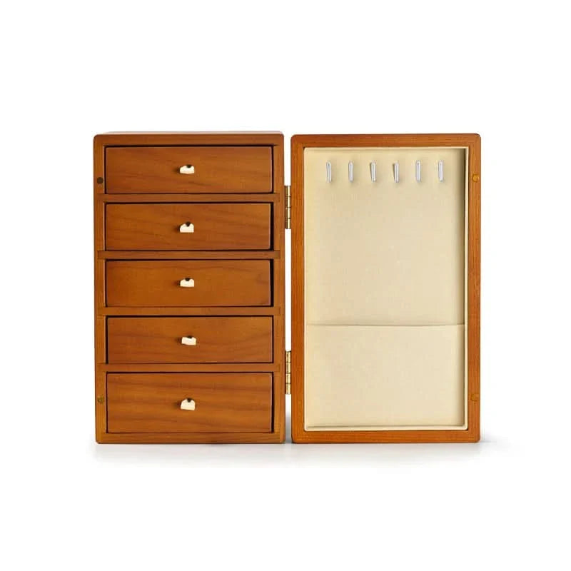 Stylish Multi-Layer Wooden Jewelry Organizer Box