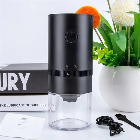 Electric Coffee Grinder with Adjustable Settings – USB Rechargeable