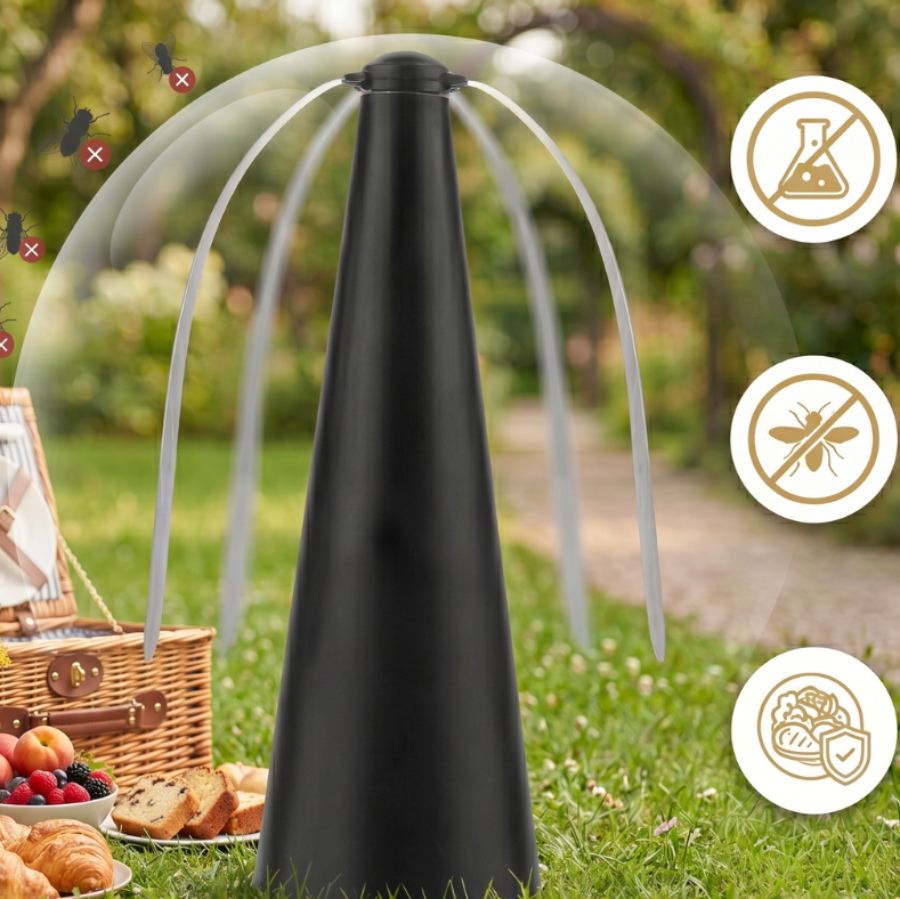 Insect-Repelling Fan with Reflective Blades – Non-Toxic Solution for Outdoor Dining & Picnics