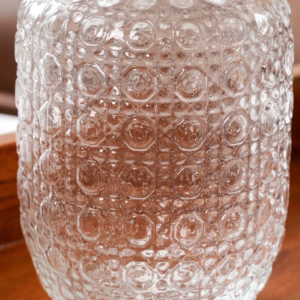 Water Carafe with Lid and Glasses – Nightstand Drinking Set