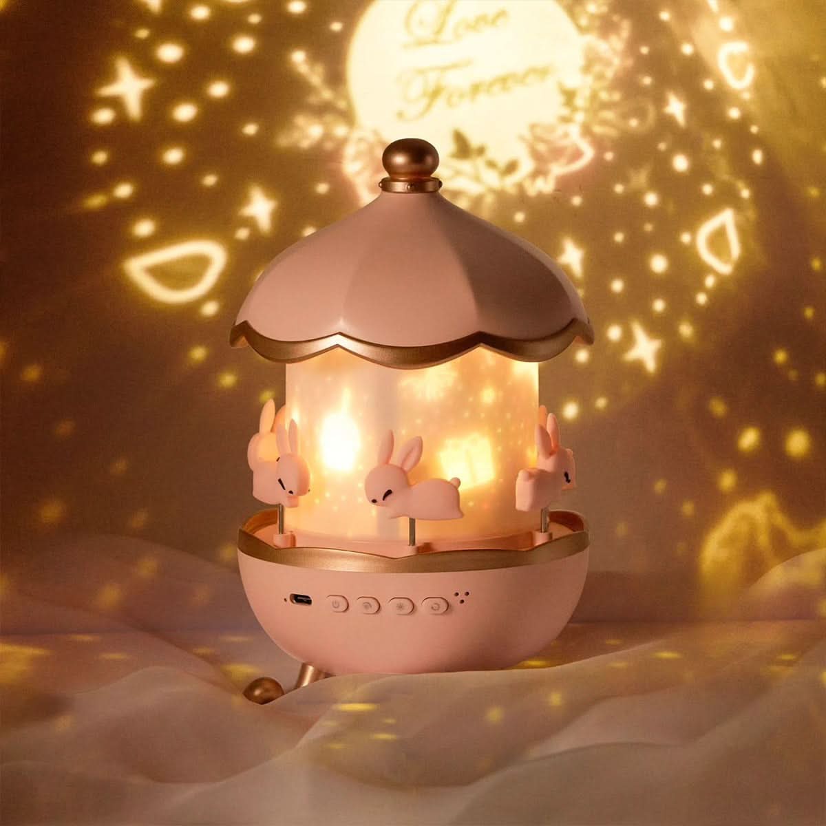 Celestial Dream Projector Lamp with Customizable Images and Music