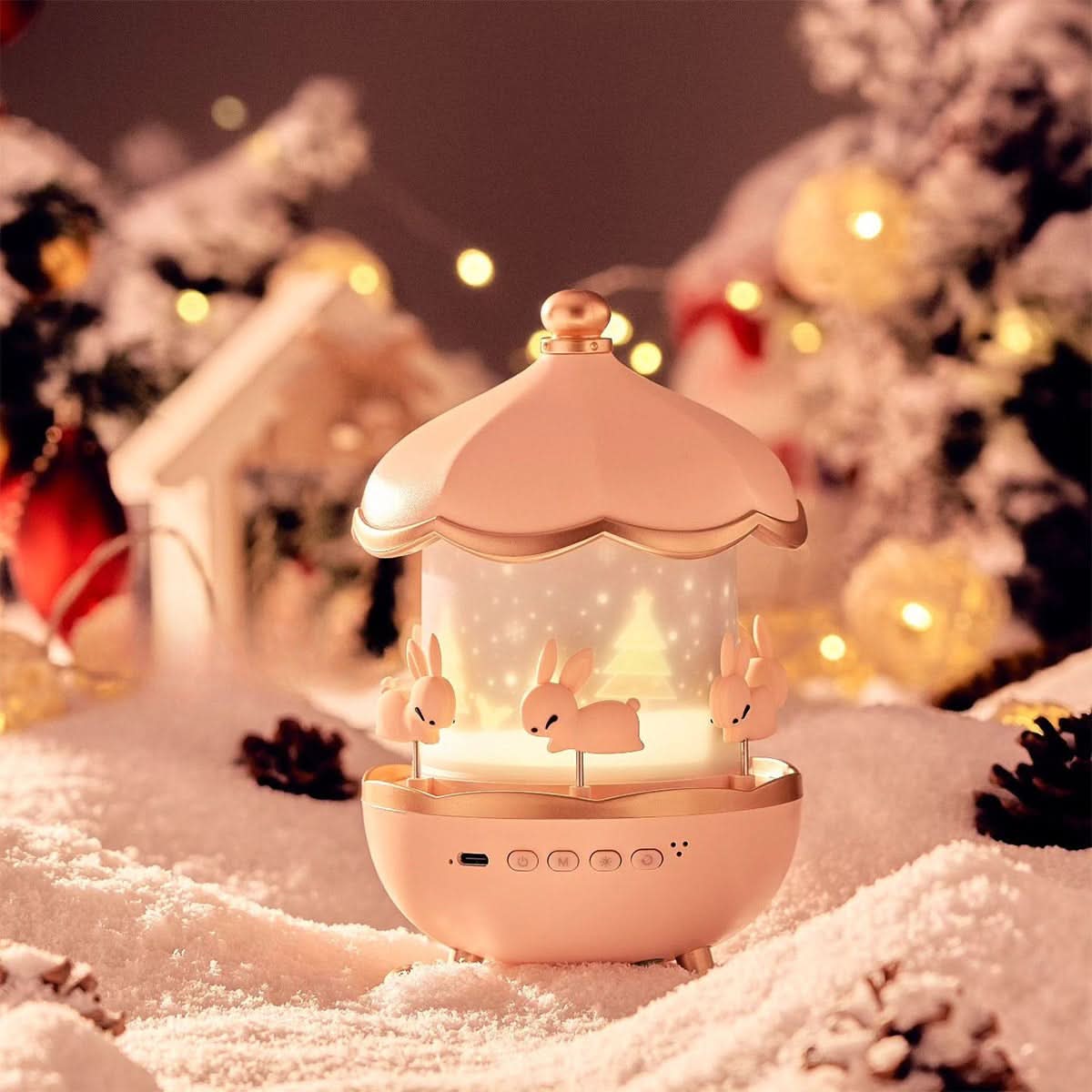 Celestial Dream Projector Lamp with Customizable Images and Music