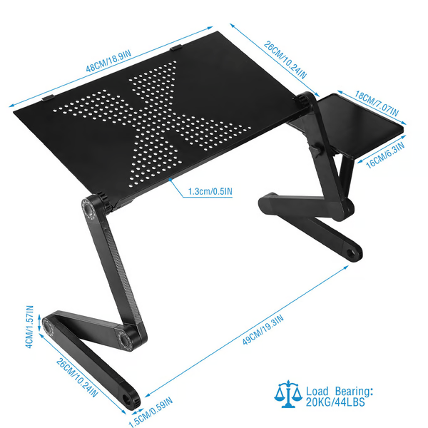Versatile 360-Degree Adjustable Laptop Stand for Comfort