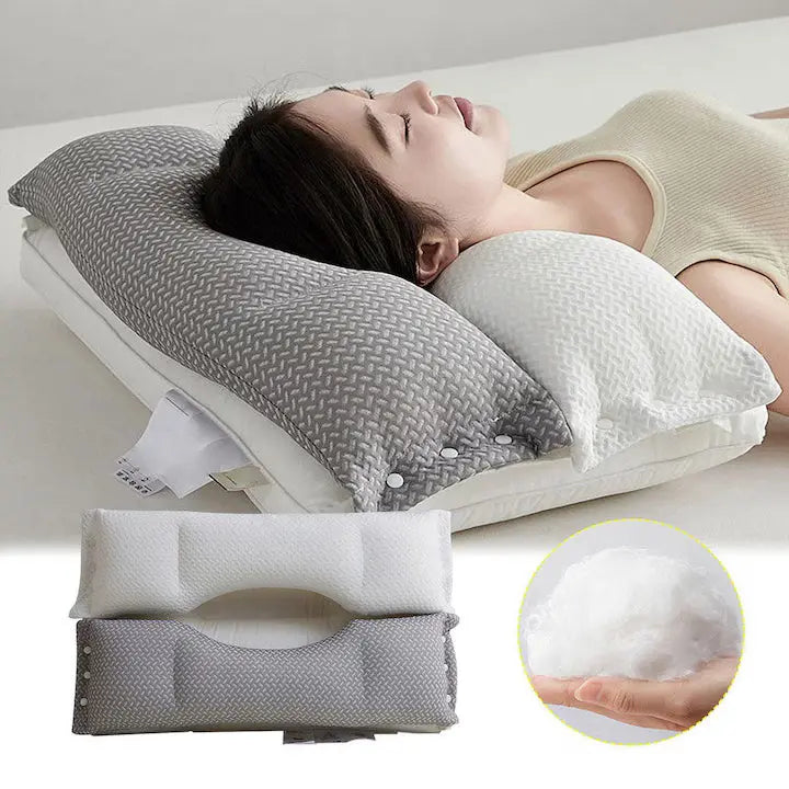 Neck Support Pillow for Back and Side Sleepers – Ergonomic Design