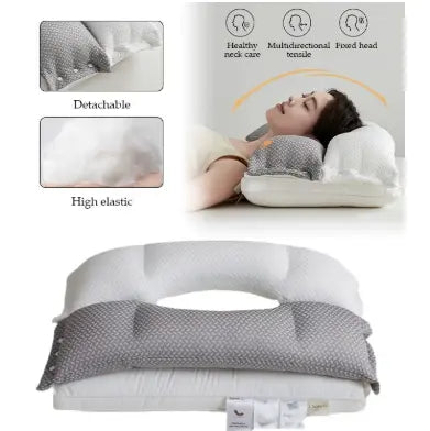 Neck Support Pillow for Back and Side Sleepers – Ergonomic Design