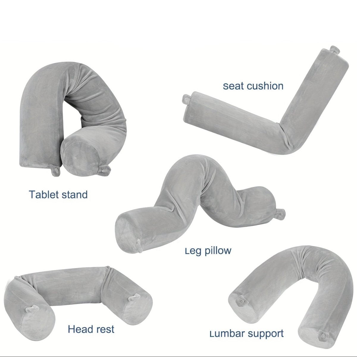 Travel Pillow with Memory Foam | Ergonomic Neck Support | Compact