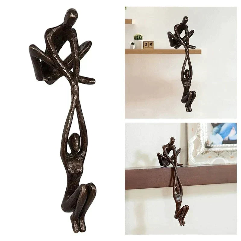 Timeless Connection Figurine - Elegant Couple Sculpture for Home