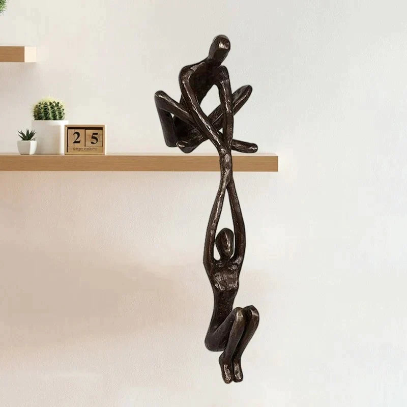 Timeless Connection Figurine - Elegant Couple Sculpture for Home