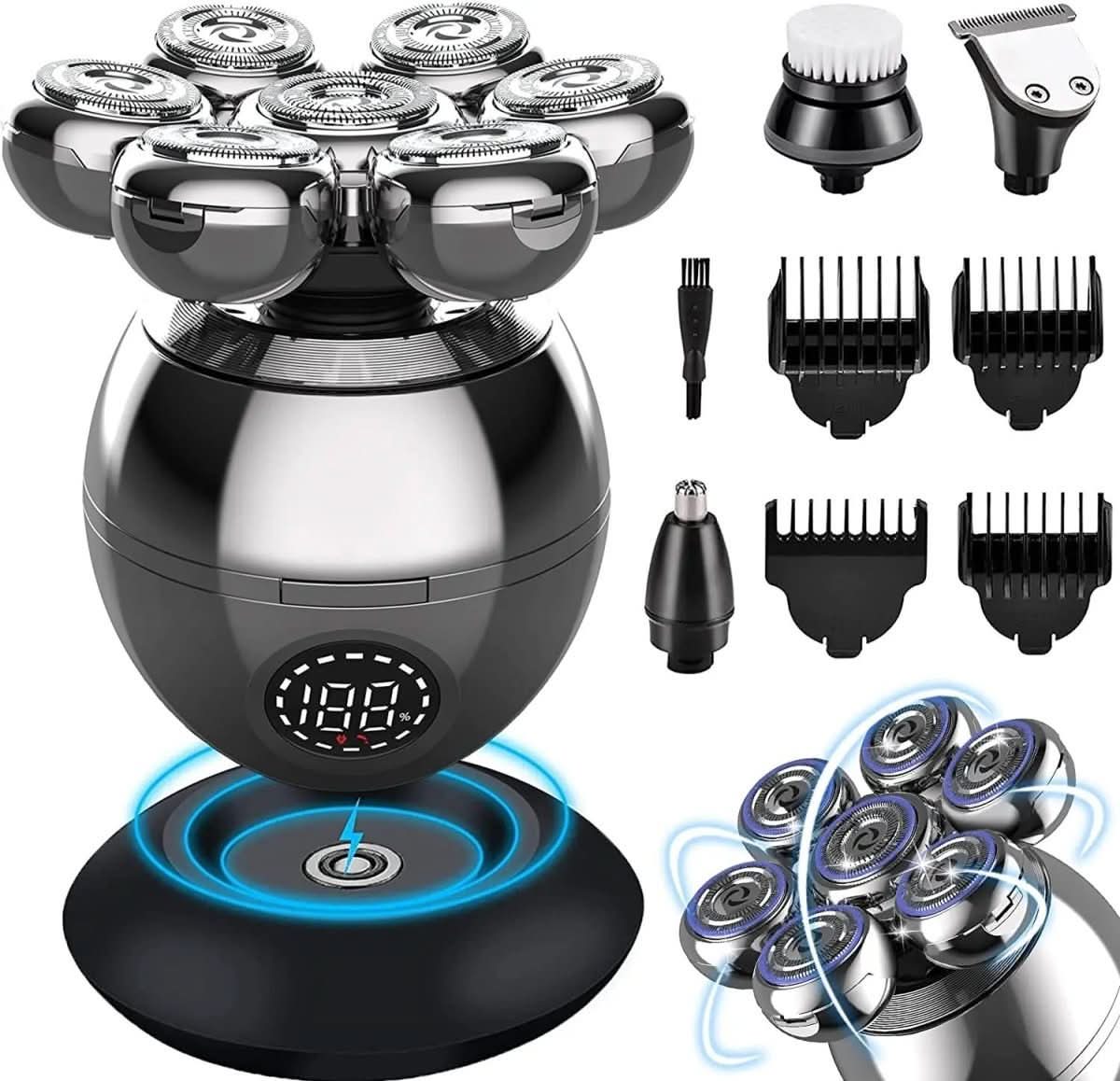 7D Waterproof Electric Shaver for Wet and Dry Use
