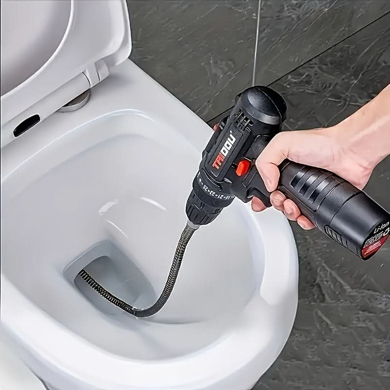 59-Inch Electric Drain Cleaning Snake for Effective Clog Clearing
