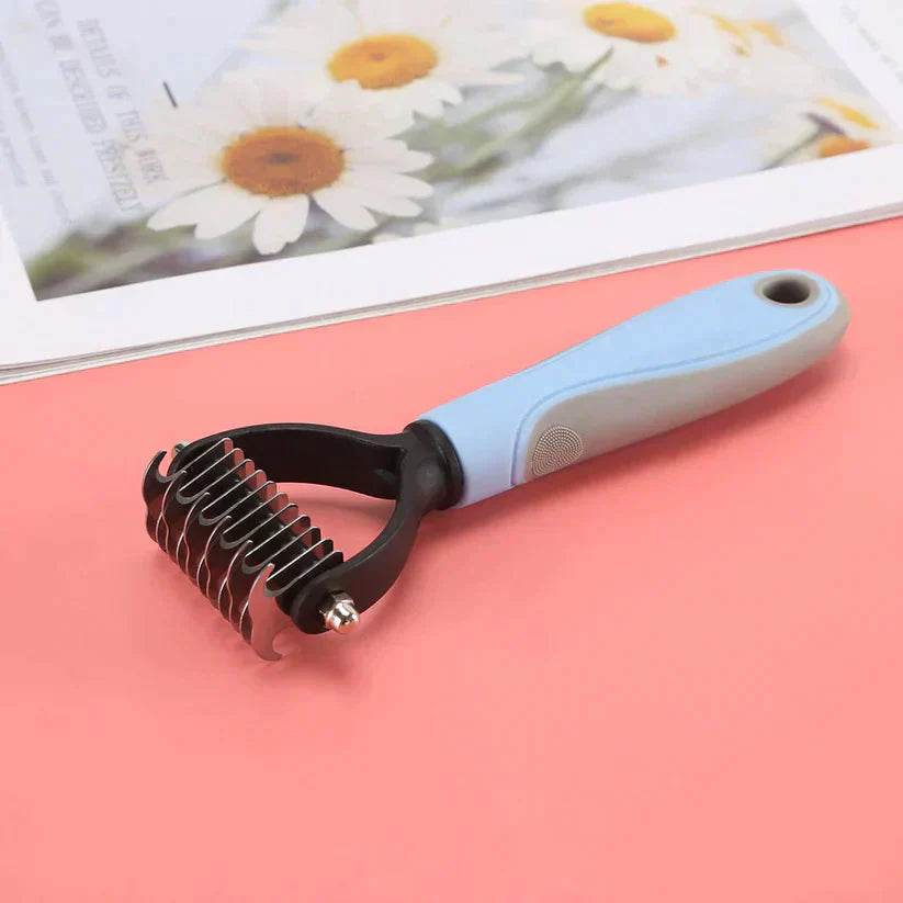 Pet Grooming Brush for Cats and Dogs – Stainless Steel Bristles