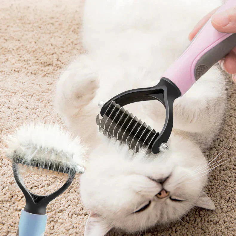 Pet Grooming Brush for Cats and Dogs – Stainless Steel Bristles