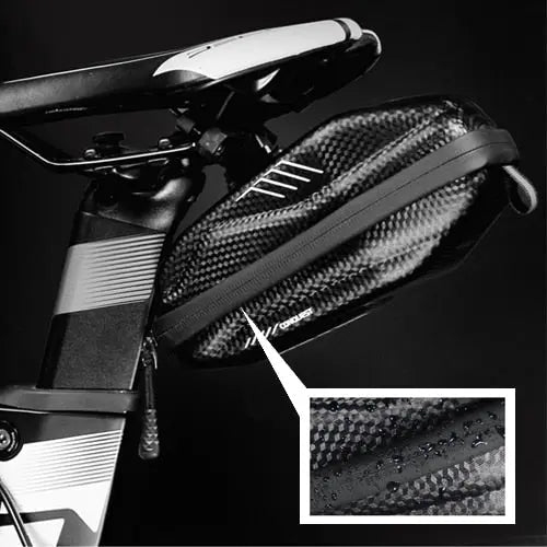 Waterproof Hard Case Bicycle Saddlebag with Quick Release Mechanism