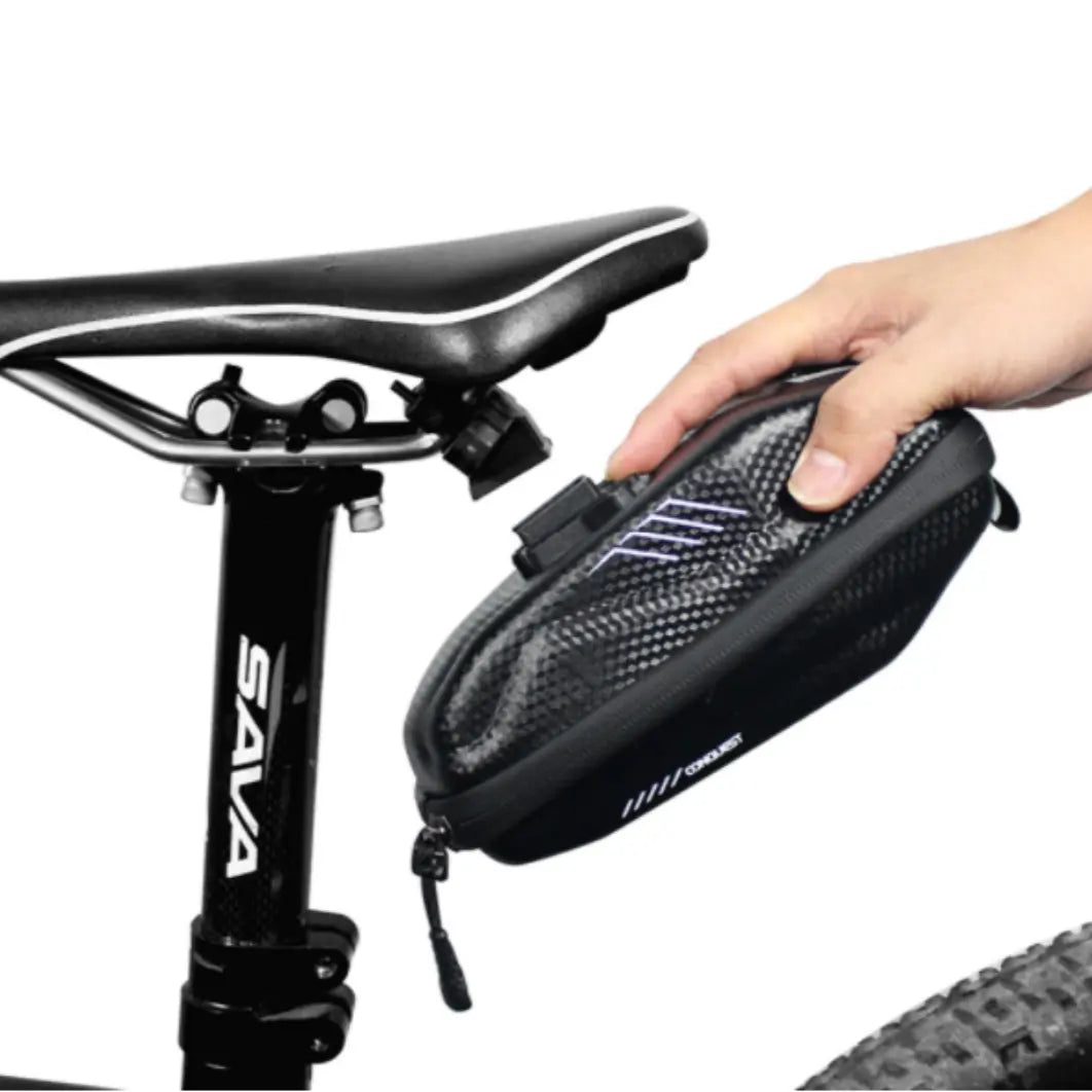 Waterproof Hard Case Bicycle Saddlebag with Quick Release Mechanism