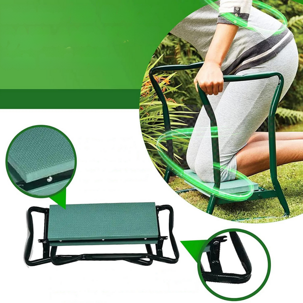 Foldable Garden Kneeler with Handles | Comfortable Sitting and Kneeling