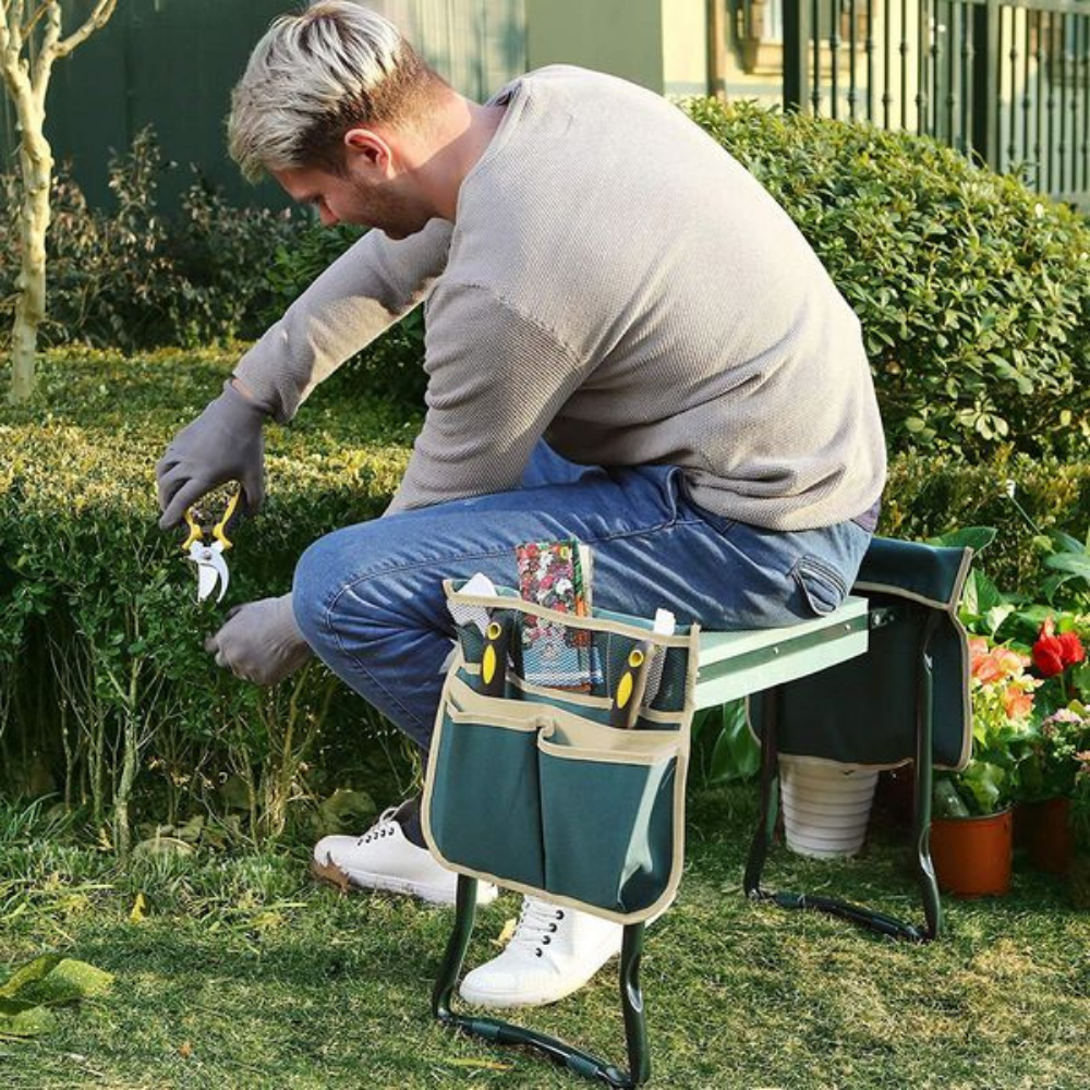 Foldable Garden Kneeler with Handles | Comfortable Sitting and Kneeling