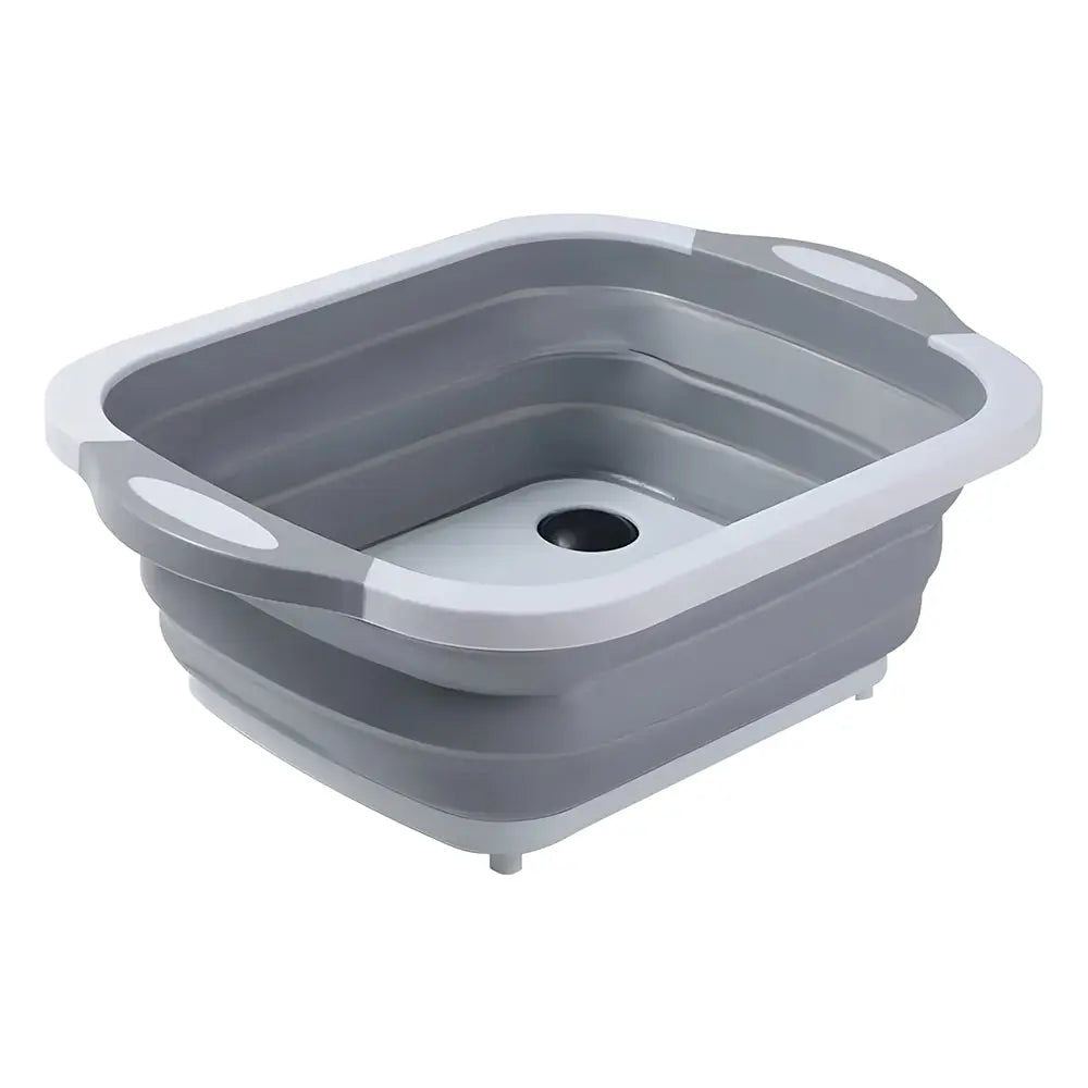 Space-Saving Collapsible Sink with Drain Plug