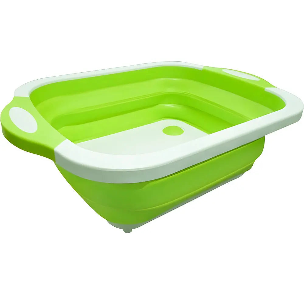 Space-Saving Collapsible Sink with Drain Plug