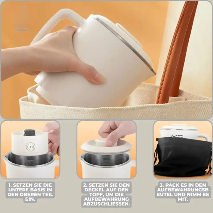 Compact Electric Kettle for Travel – Foldable Design